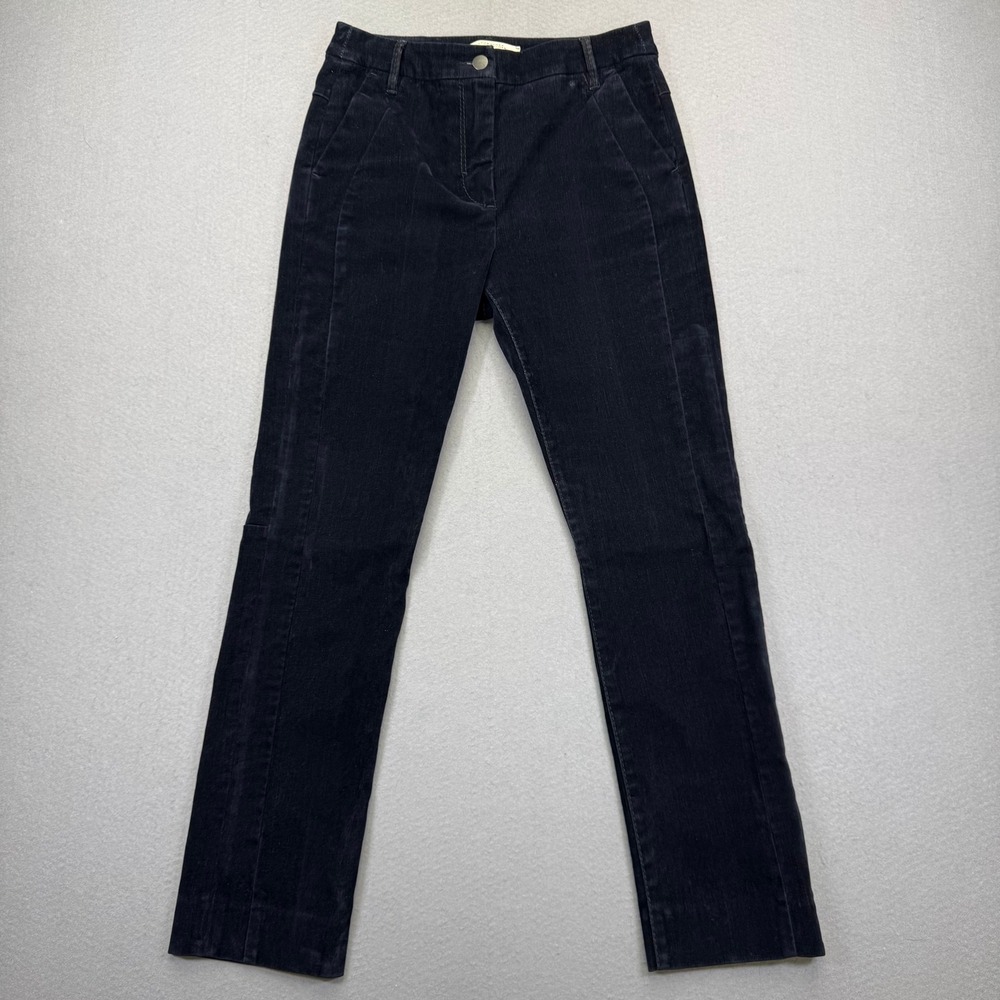 Dorothee Schumacher Navy Blue Corduroy Slim Leg Trousers Size 1